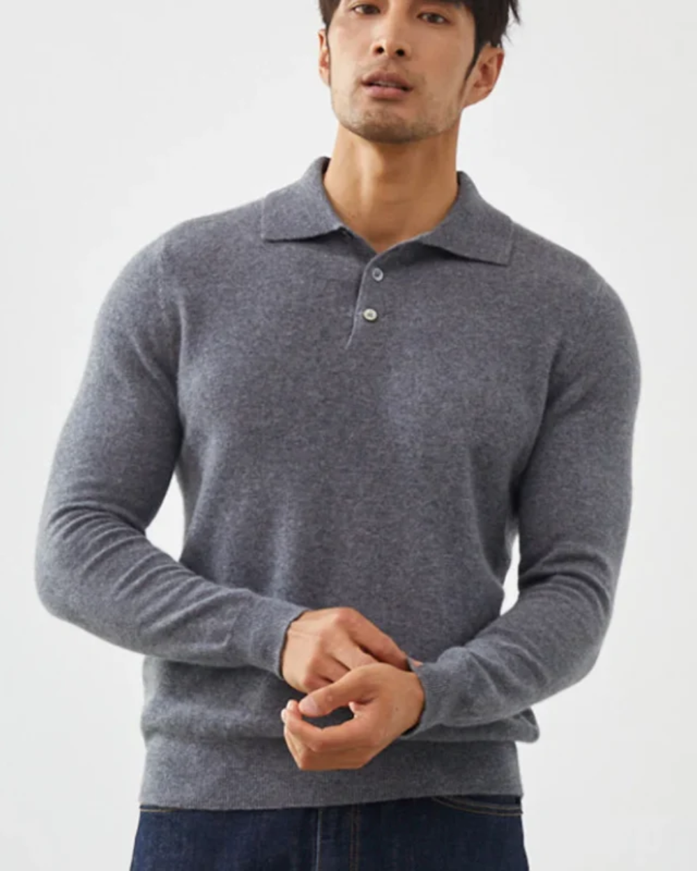 Paul Cashmere Polo Sweater