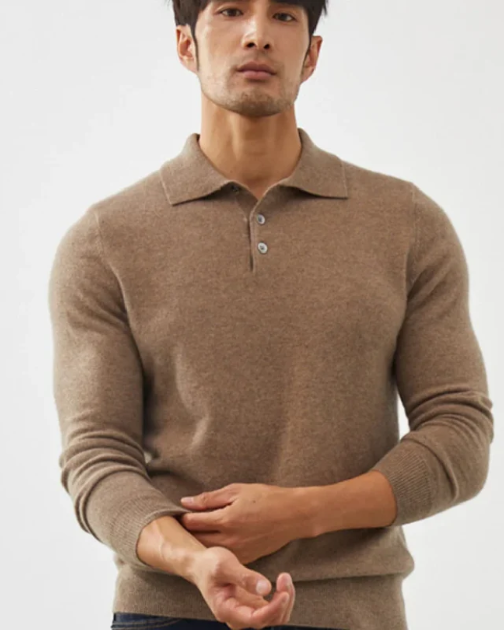 Paul Cashmere Polo Sweater