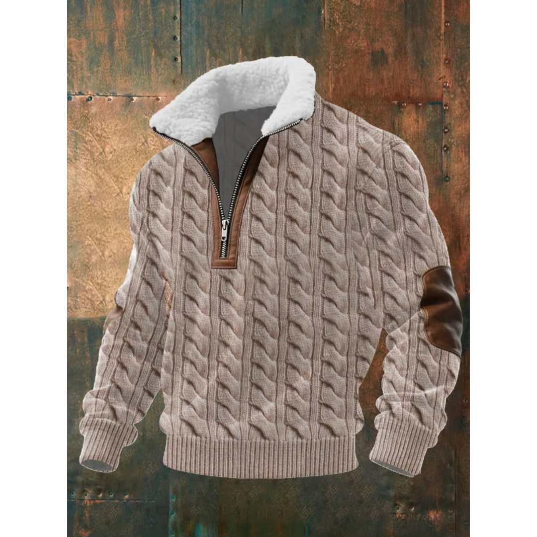 LAURENT MONACO | HIGH COLLAR FLEECE PULLOVER
