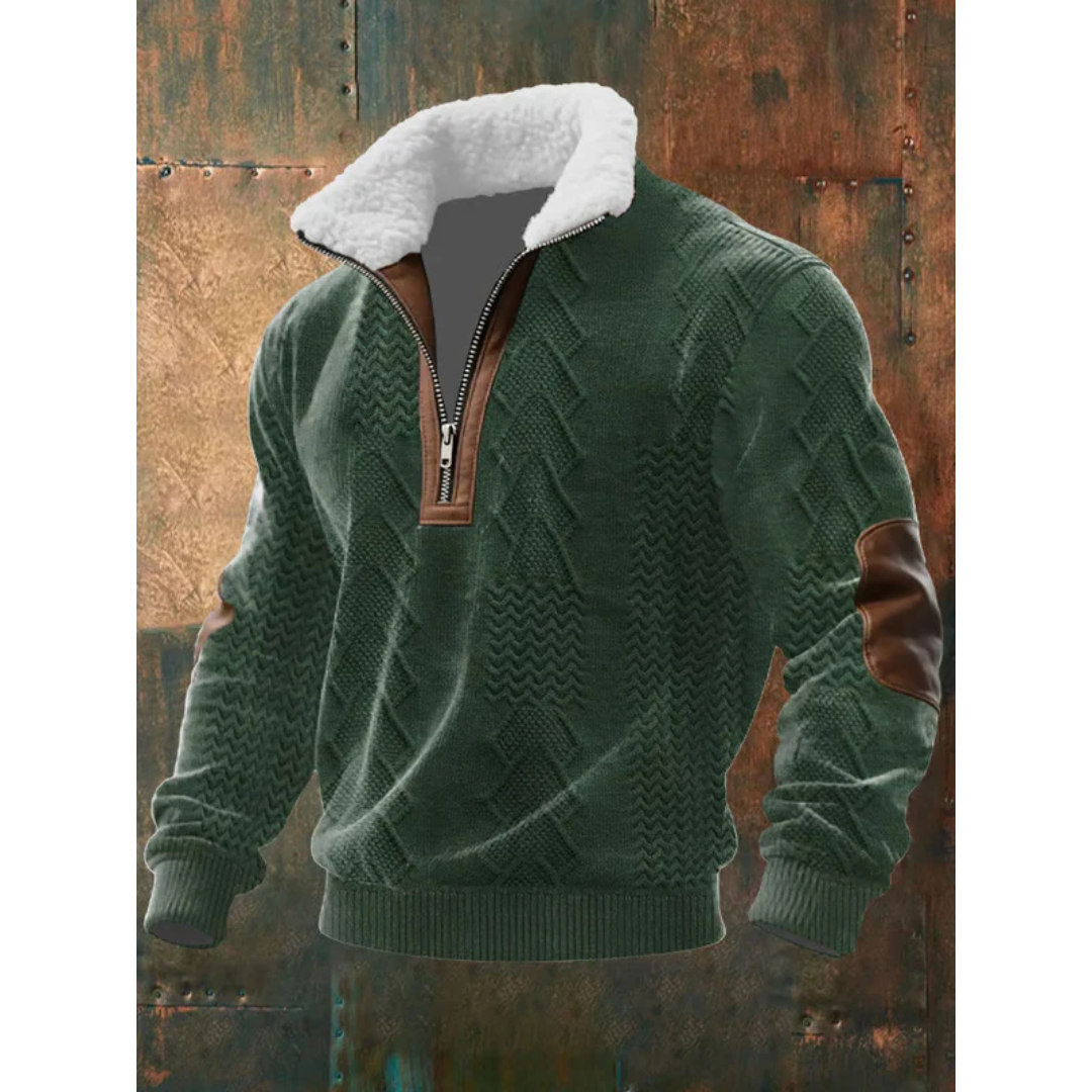 LAURENT MONACO | HIGH COLLAR FLEECE PULLOVER