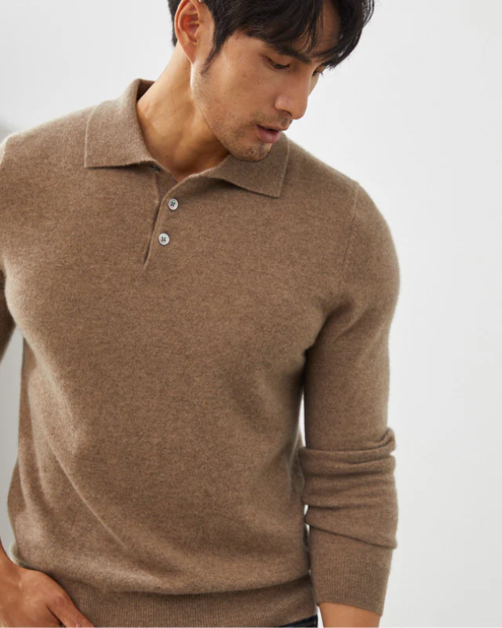 Paul Cashmere Polo Sweater