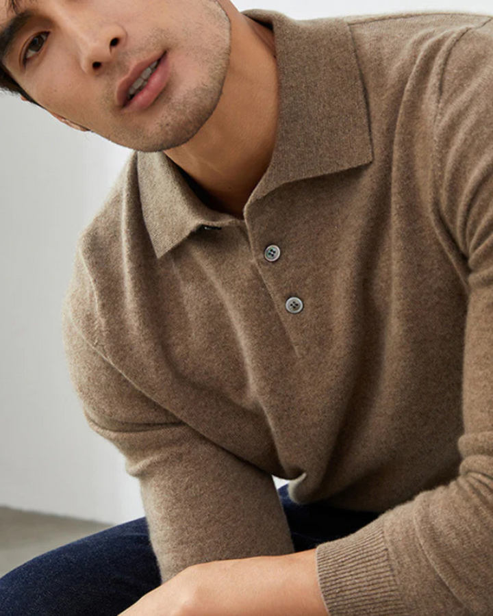 Paul Cashmere Polo Sweater