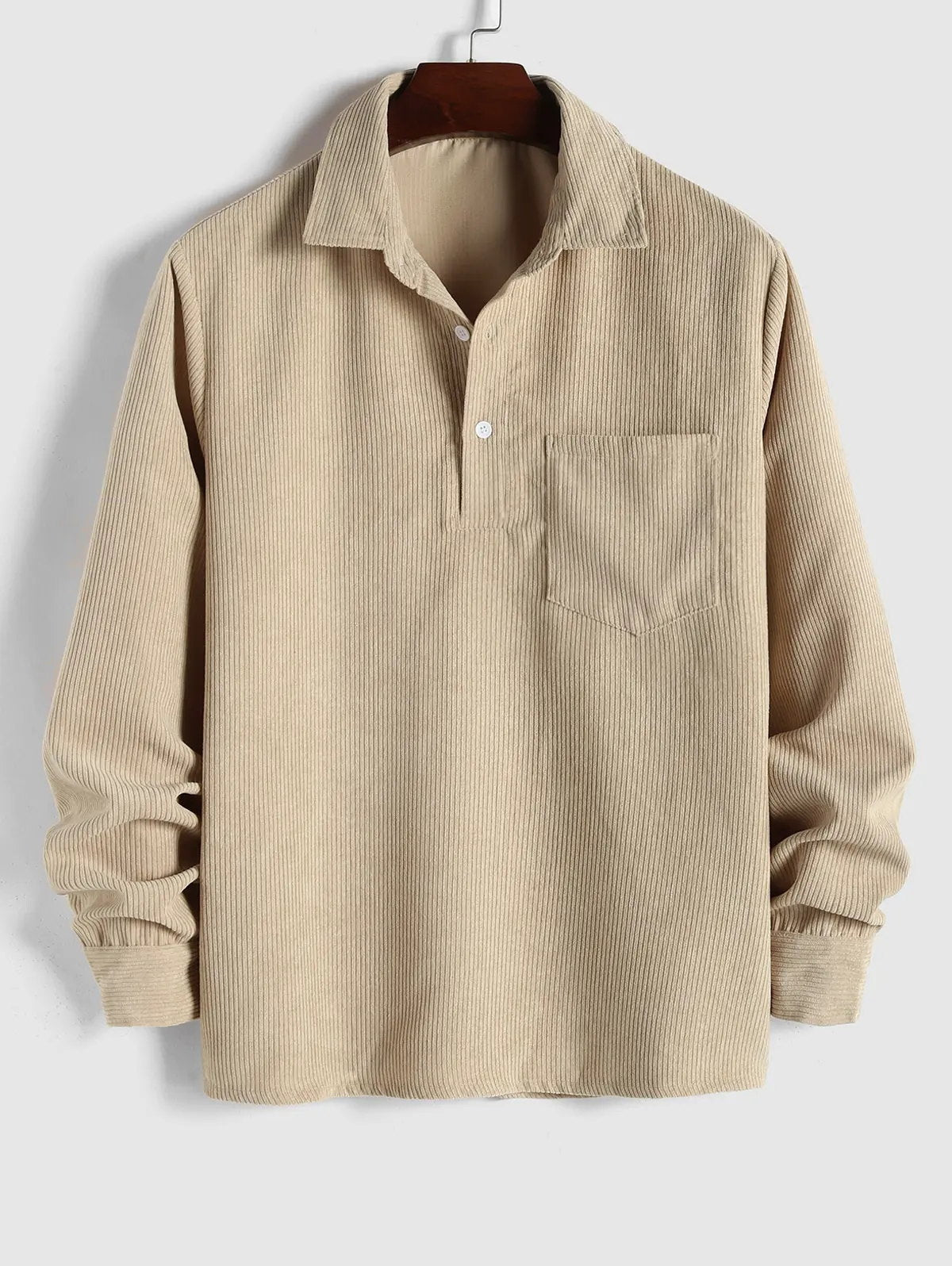 LAURENT MONACO | LONG SLEEVE SHIRT WITH HALF-BUTTONS FOR MEN