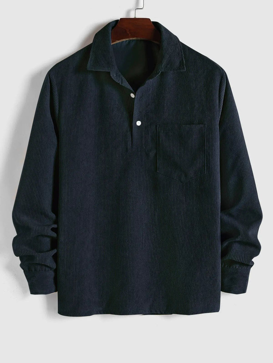 LAURENT MONACO | LONG SLEEVE SHIRT WITH HALF-BUTTONS FOR MEN