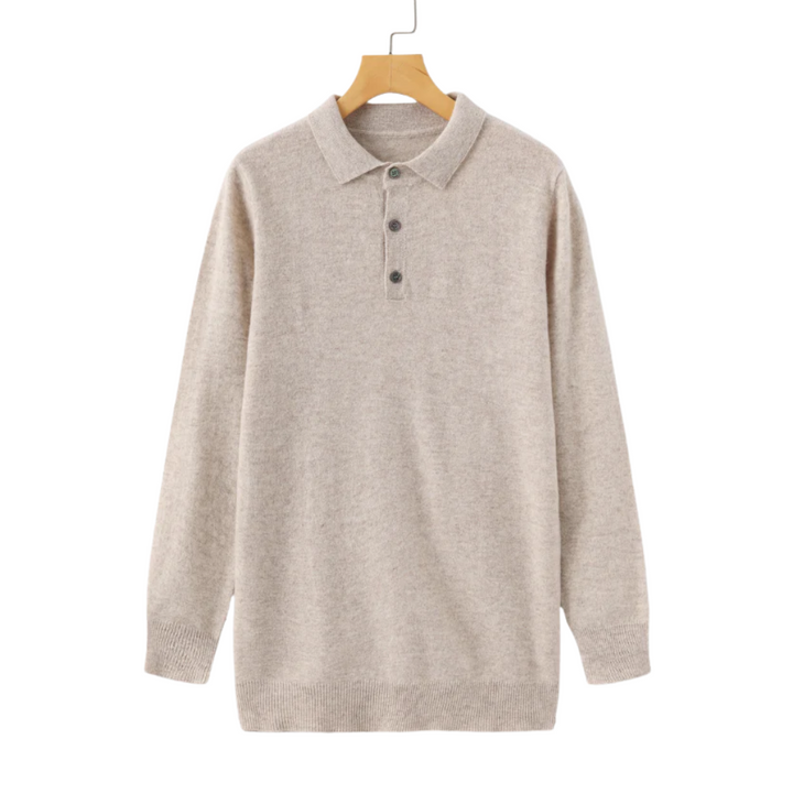 Leo - 100% cashmere polo shirt