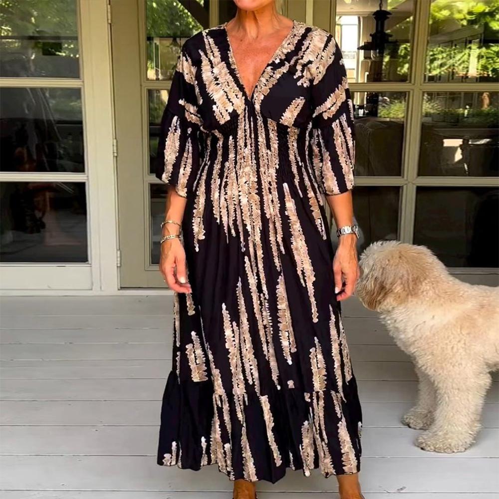 Clarice - Effortless Abstract Dress