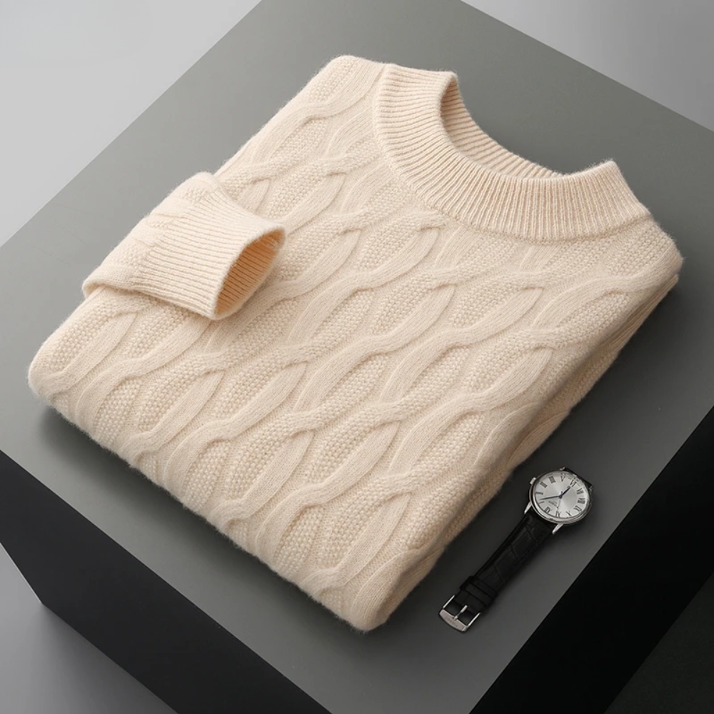 Patrick - Elegant pattern cashmere sweater