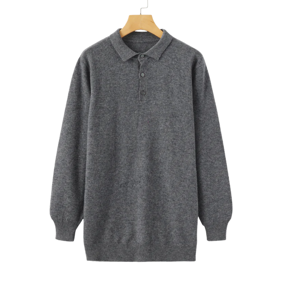 Leo - 100% cashmere polo shirt