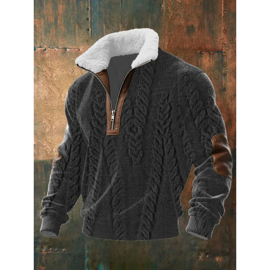 LAURENT MONACO | HIGH COLLAR FLEECE PULLOVER