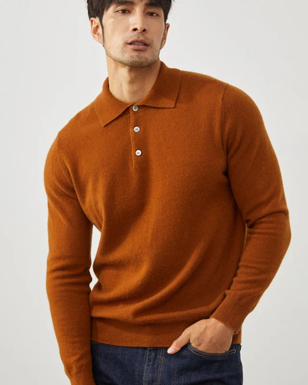 Paul Cashmere Polo Sweater