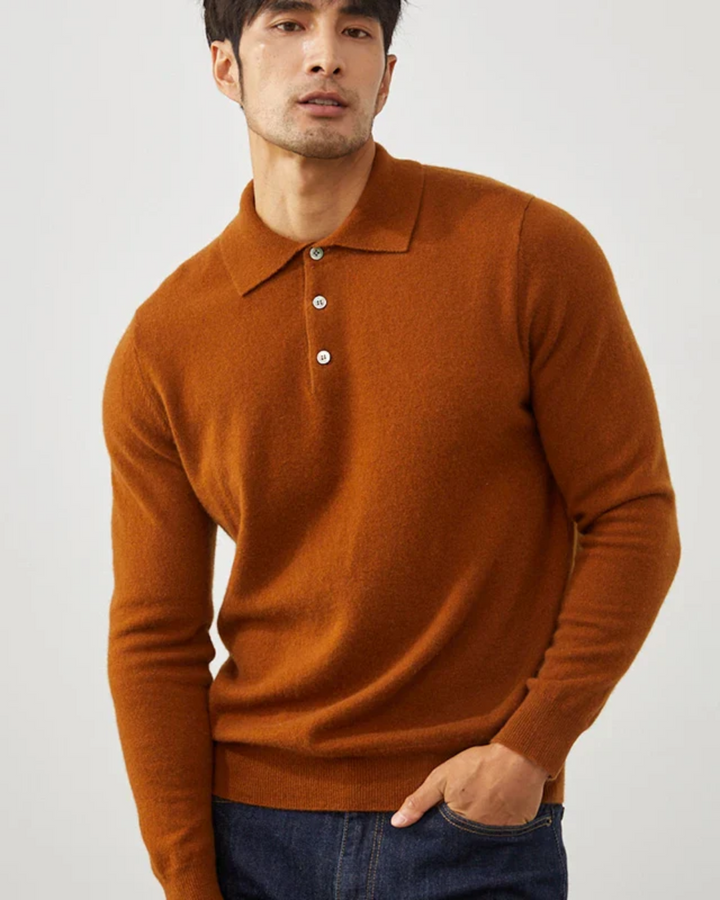 Paul Cashmere Polo Sweater