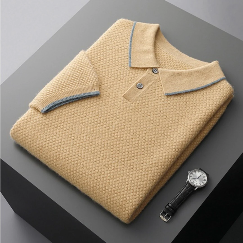Aries - cashmere polo shirt