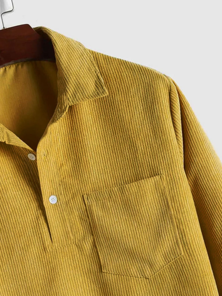 LAURENT MONACO | LONG SLEEVE SHIRT WITH HALF-BUTTONS FOR MEN