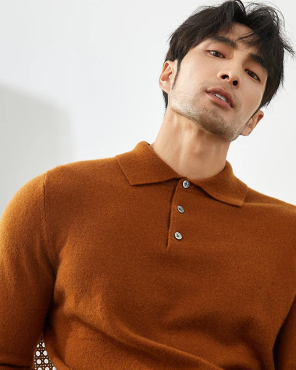 Paul Cashmere Polo Sweater