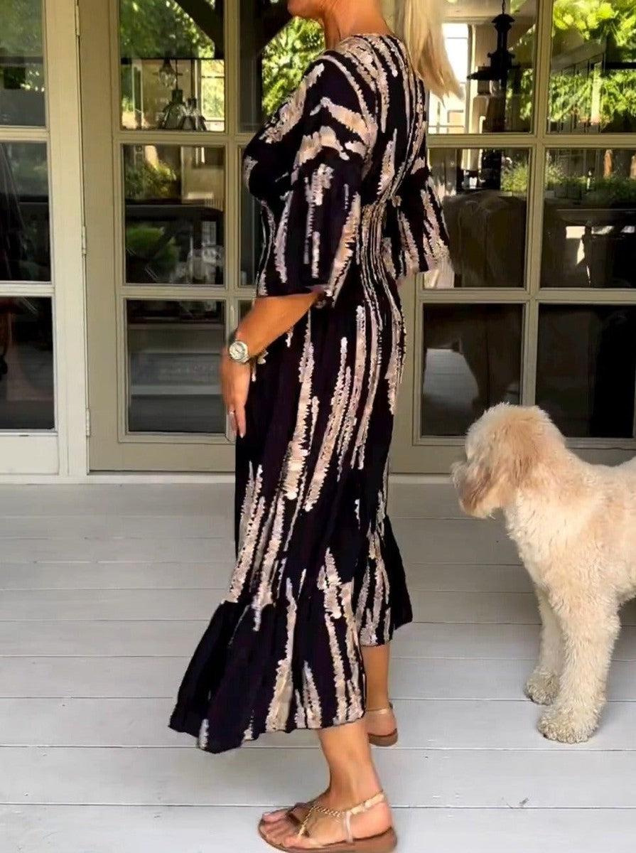 Clarice - Effortless Abstract Dress