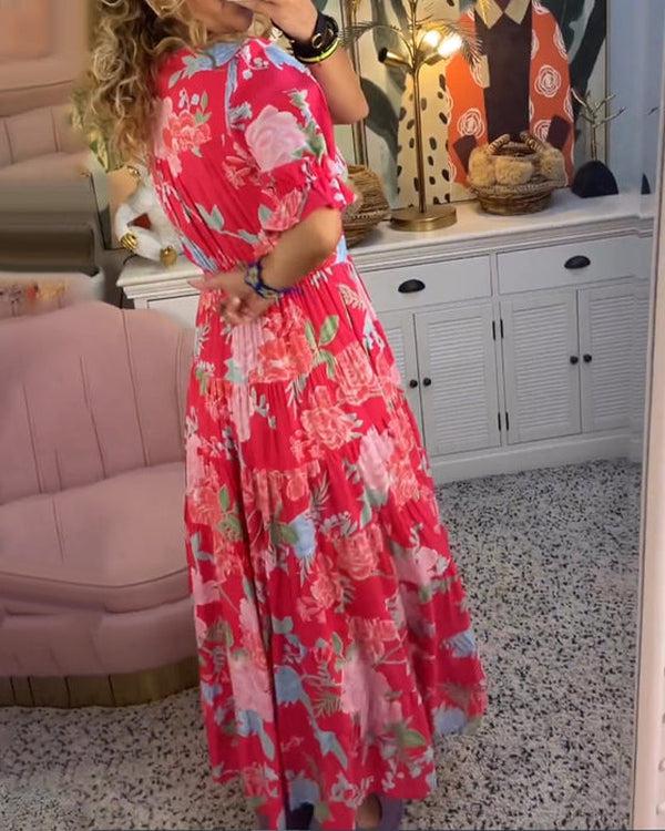 Floriana - Vibrant Floral Dress