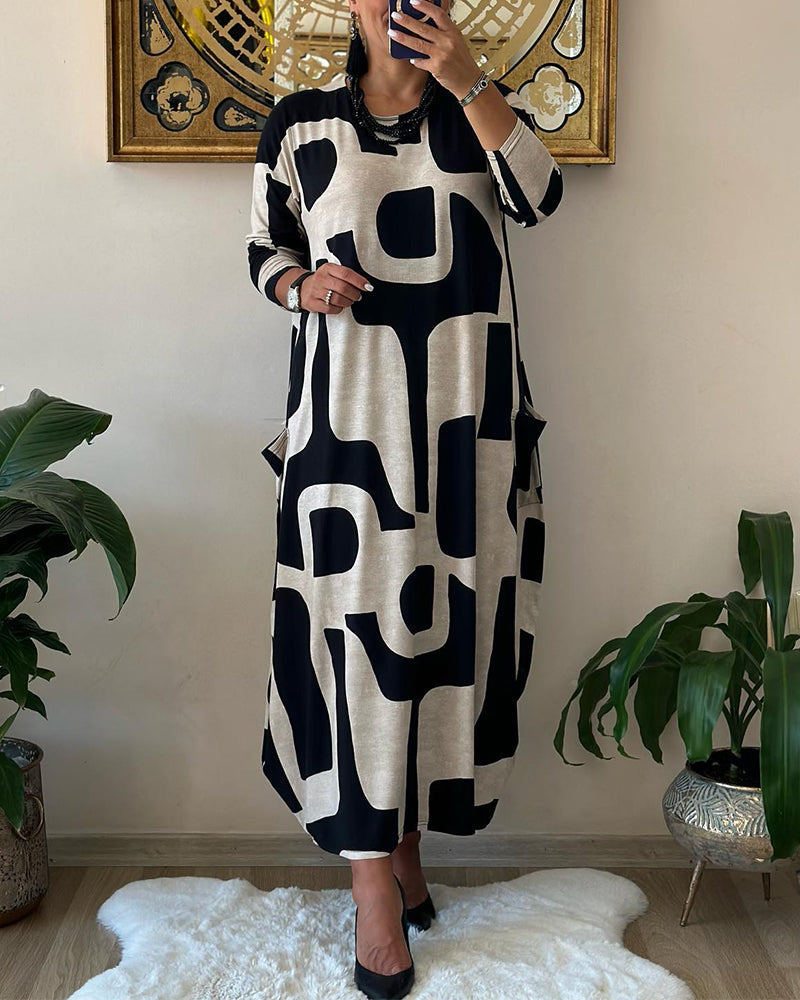 Mariah - Abstract Aura Dress