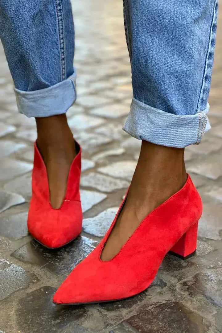 Francesca | Elegant Block Heel Pumps