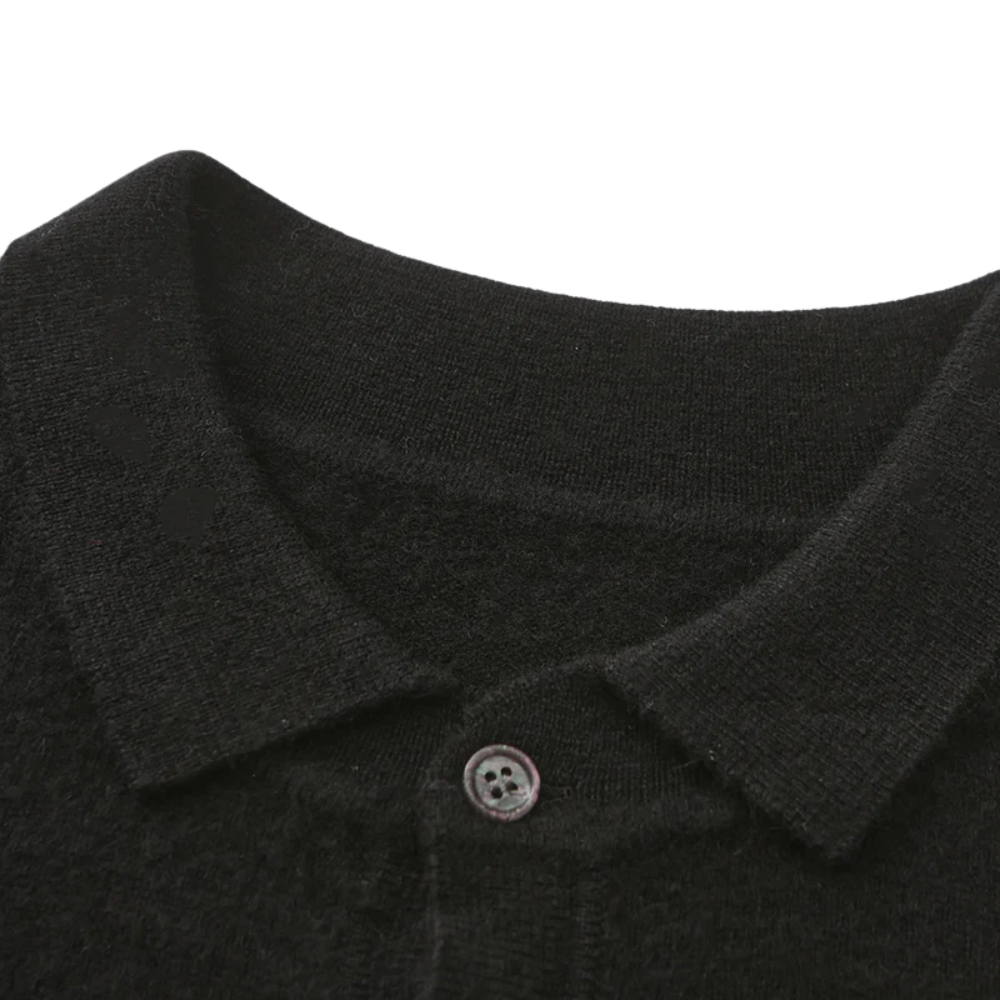 Leo - 100% cashmere polo shirt