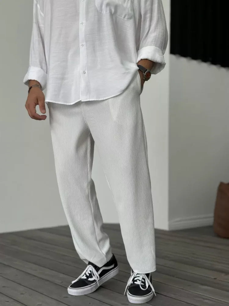 Fredie | Elegant Rib Pants