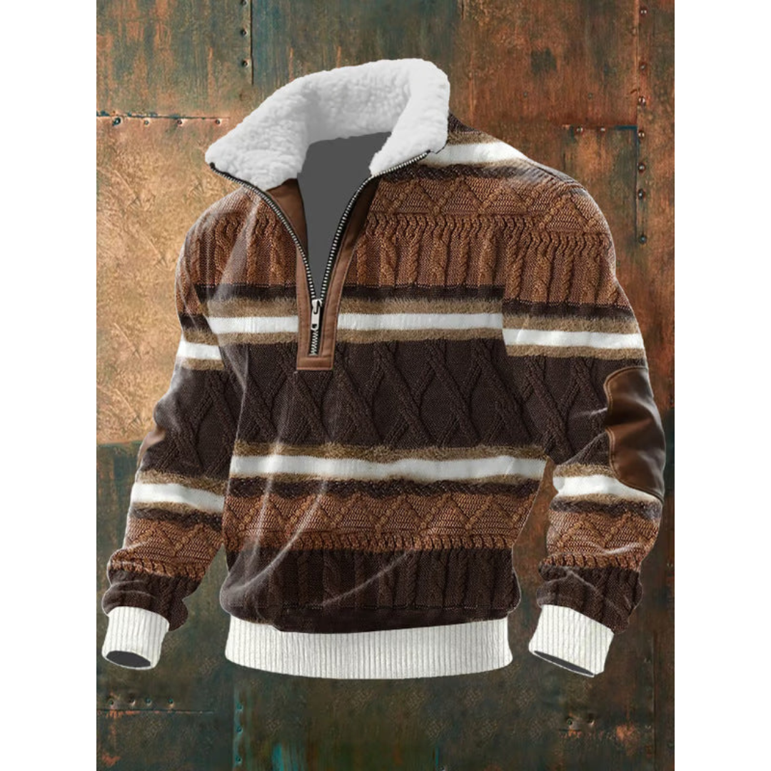 LAURENT MONACO | HIGH COLLAR FLEECE PULLOVER
