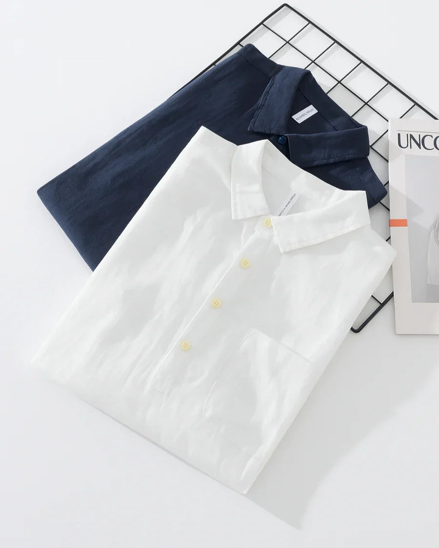 LAURENT MONACO | BUTTONED HALF-PLACKET SHIRT FOR MEN