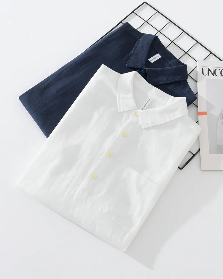 LAURENT MONACO | BUTTONED HALF-PLACKET SHIRT FOR MEN