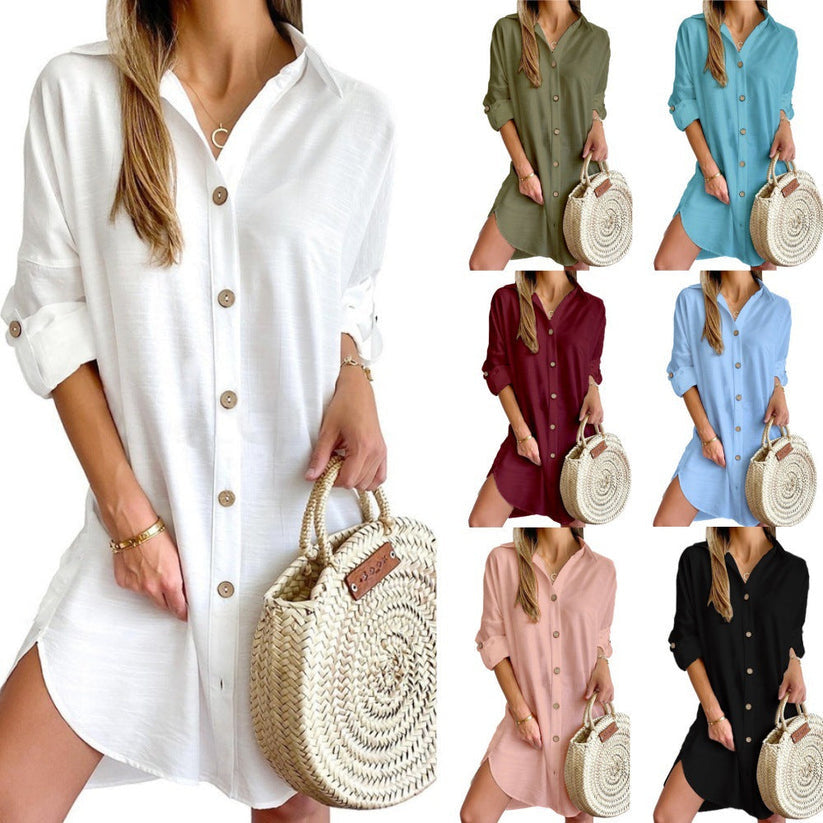 Catriona - Button-Up Shirt Dress