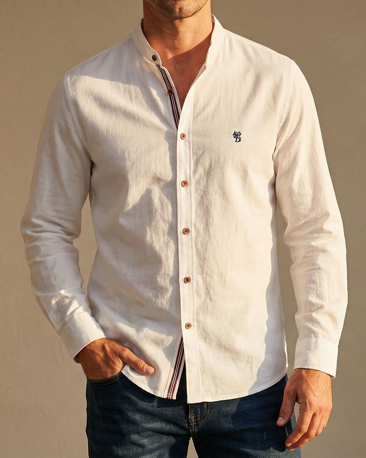 LAURENT MONACO | OFFICER COLLAR SHIRT FOR MEN
