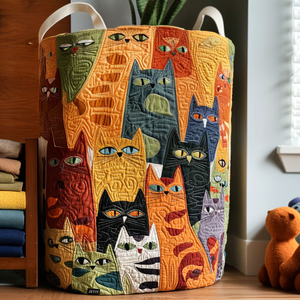 WHISKERS | PURRFECT POSSE LAUNDRY BASKET