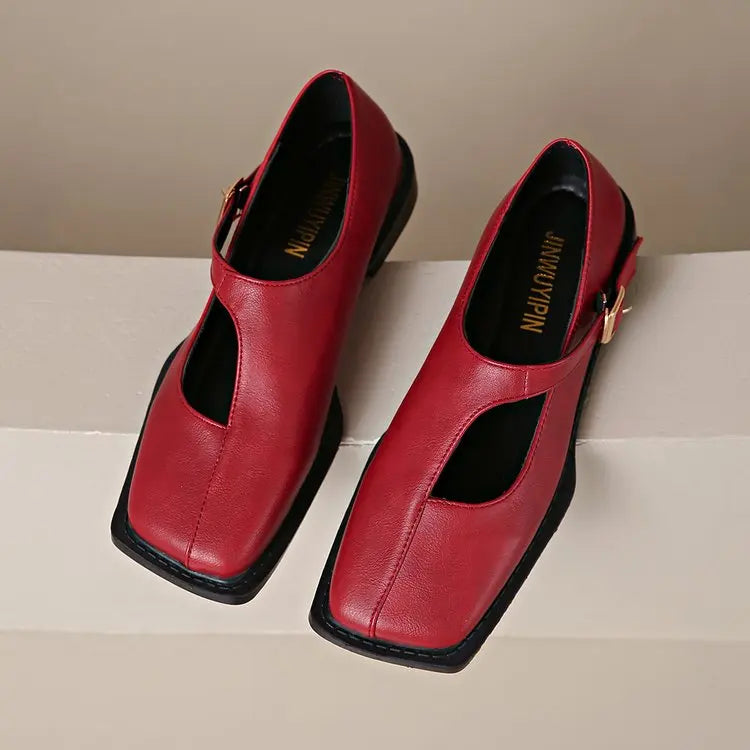 Clara - Mary Jane Leather Shoes