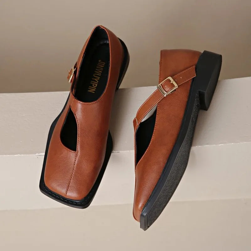 Clara - Mary Jane Leather Shoes