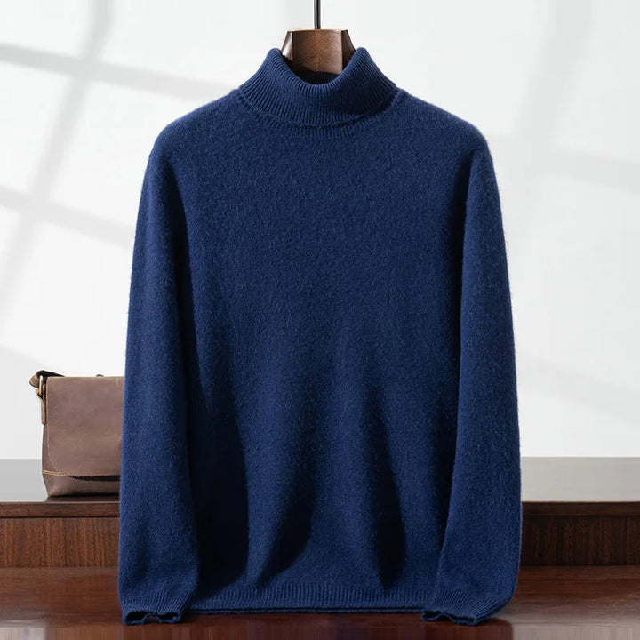 Elegant cashmere turtleneck sweater