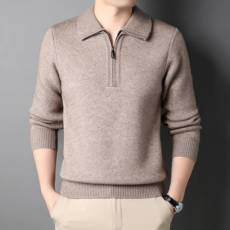 Charlie - cashmere sweater with zipper closure