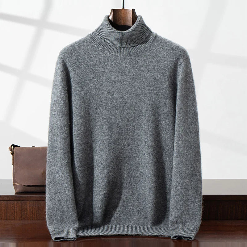 Elegant cashmere turtleneck sweater