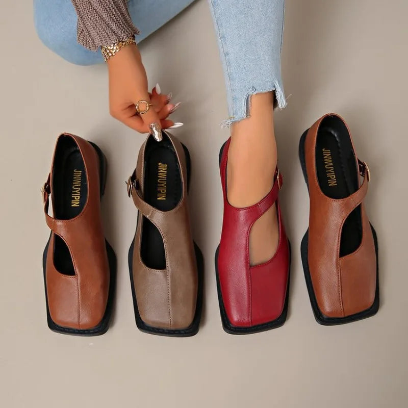 Clara - Mary Jane Leather Shoes