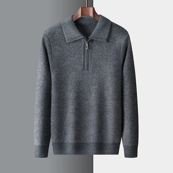 Charlie - cashmere sweater with zipper closure