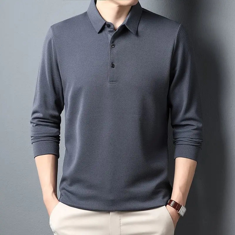 Sean | Casual Waffle Polo Shirt