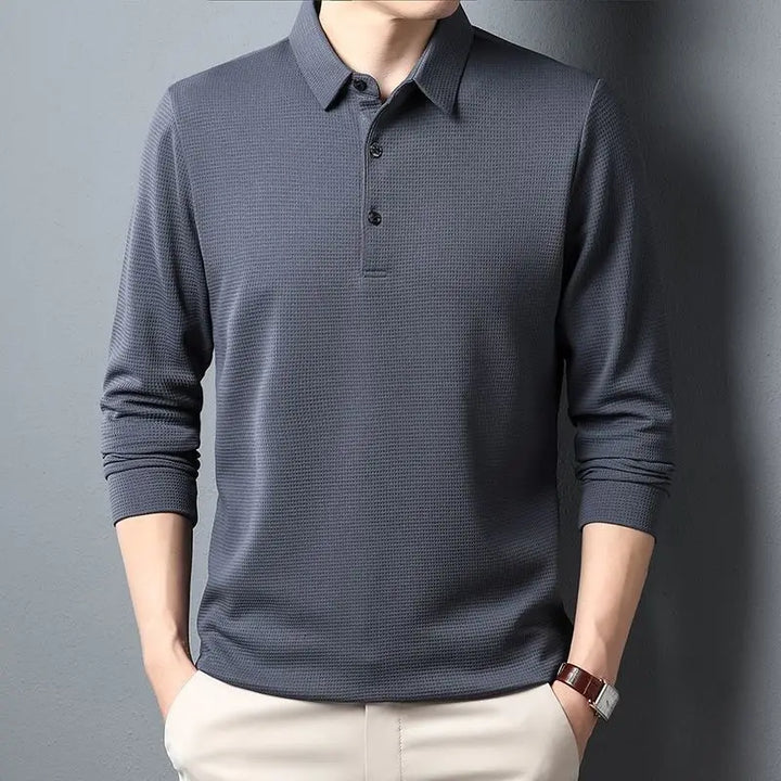 Sean | Casual Waffle Polo Shirt
