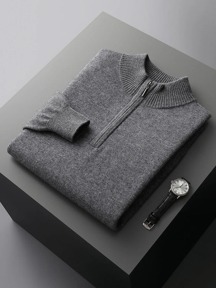 Florence - cashmere sweater with zipper closure