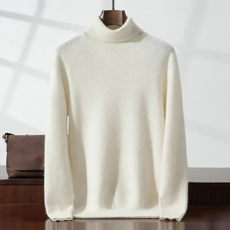 Elegant cashmere turtleneck sweater