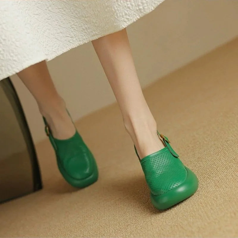 Léa - Hollow Heel Platform Sandals