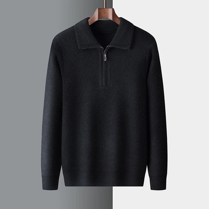 Charlie - cashmere sweater with zipper closure