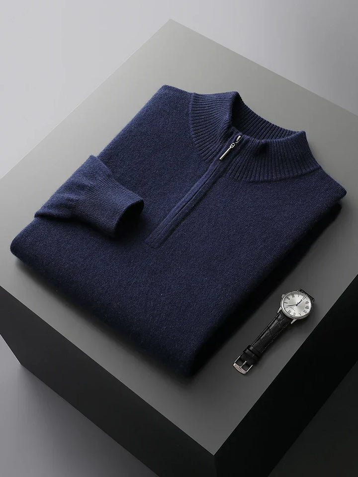 Florence - cashmere sweater with zipper closure
