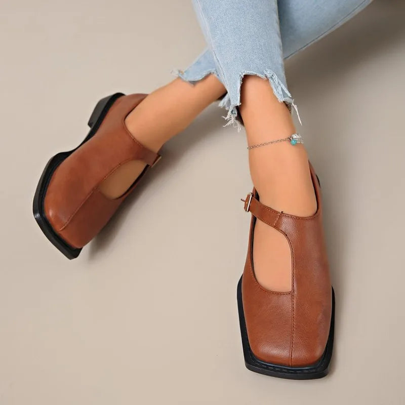 Clara - Mary Jane Leather Shoes