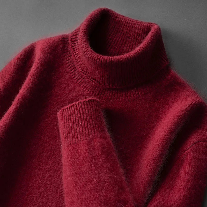 Elegant cashmere turtleneck sweater