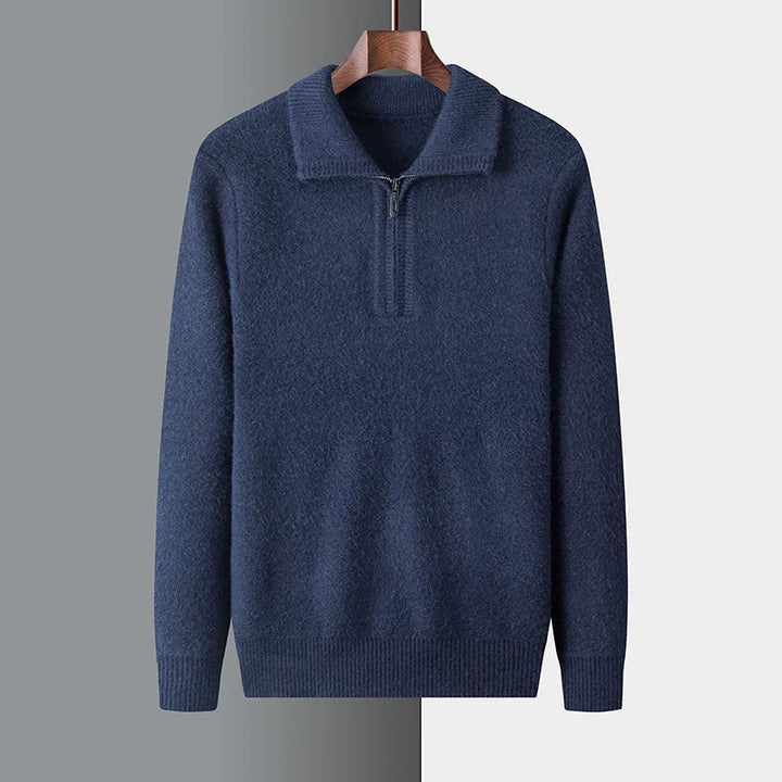 Charlie - cashmere sweater with zipper closure
