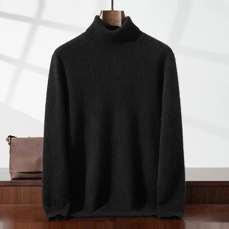 Elegant cashmere turtleneck sweater