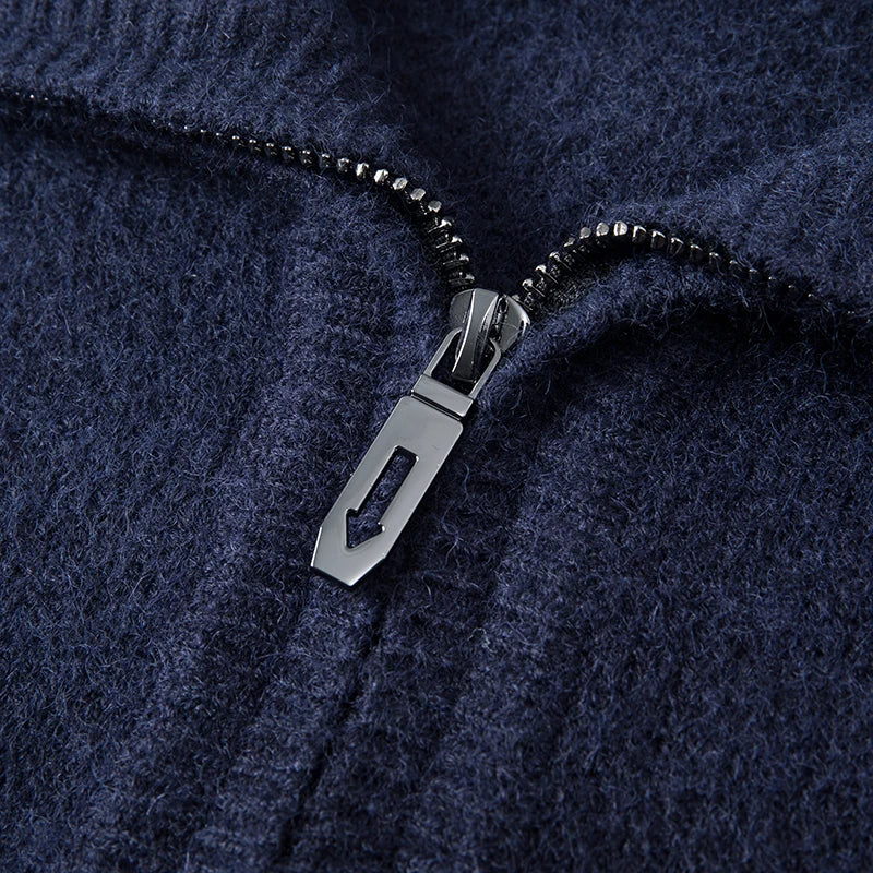 Charlie - cashmere sweater with zipper closure