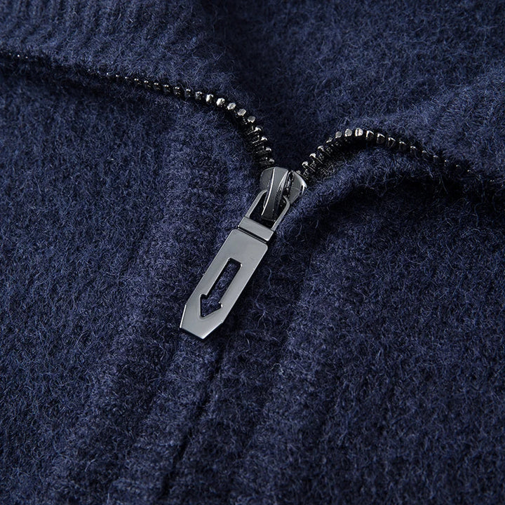 Charlie - cashmere sweater with zipper closure